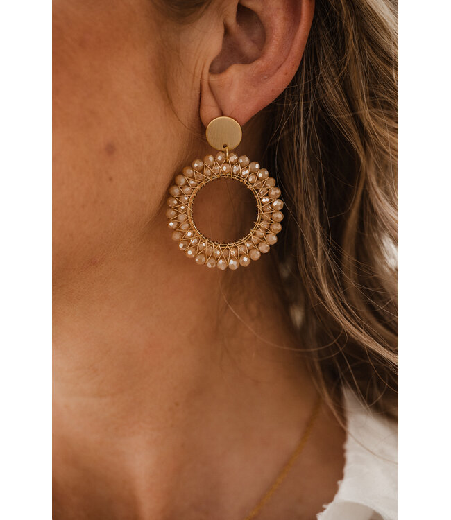 By Shir Earrings luxury sunshine champagne