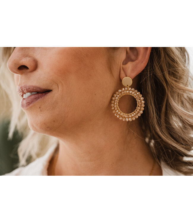 By Shir Earrings luxury sunshine champagne