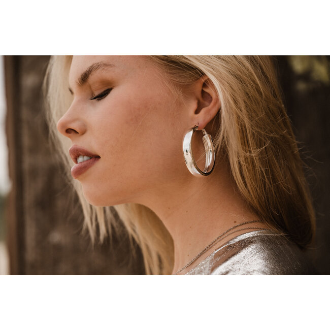 By Shir Oorbellen luxe chunky chanty L