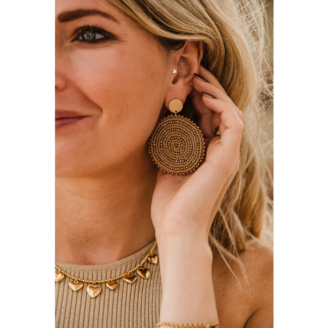 By Shir Oorbellen luxe glowy brons