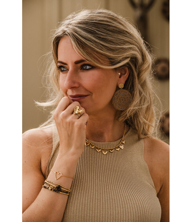 By Shir Oorbellen luxe glowy brons