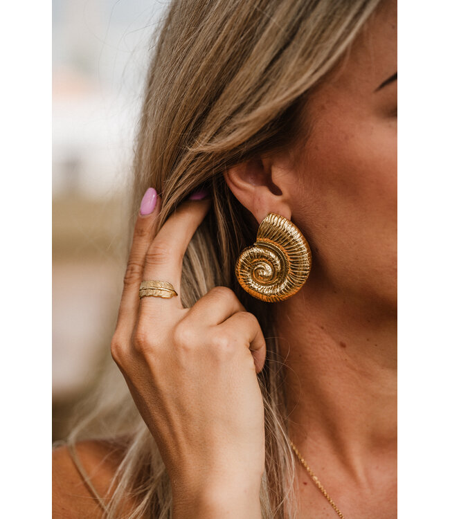 By Shir Oorbellen luxe Seashell