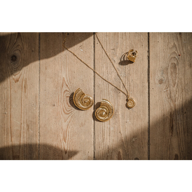 By Shir Oorbellen luxe Seashell