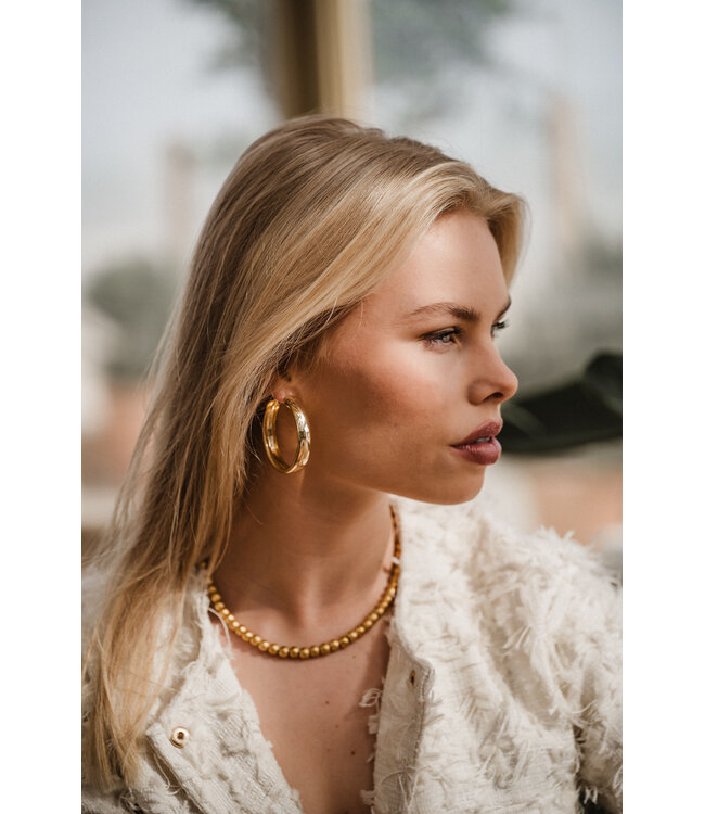 By Shir Ketting luxe kralen 8mm matt