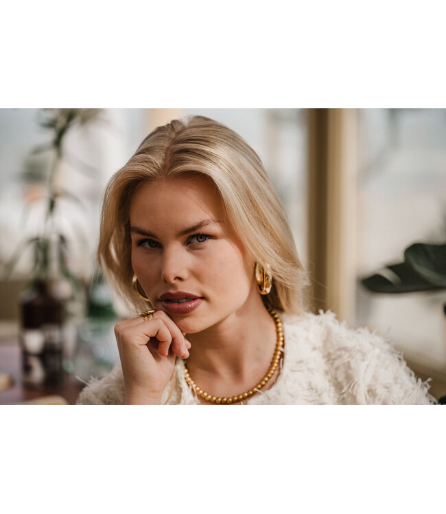 By Shir Ketting luxe kralen 8mm matt