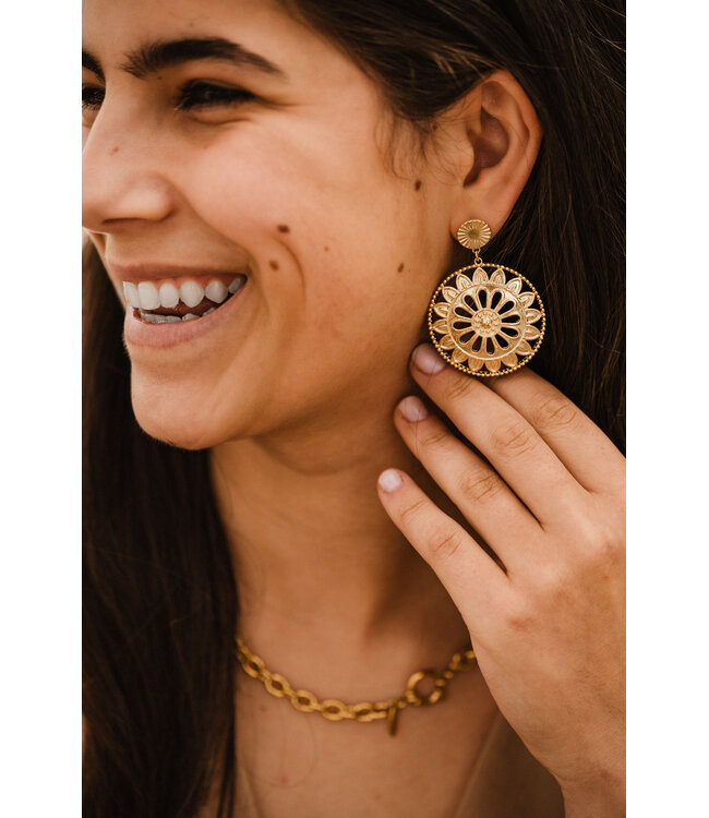 By Shir Luxury Bohemian circle earrings