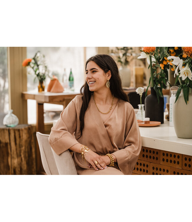 By Shir Oorbellen luxe Bohemian circle