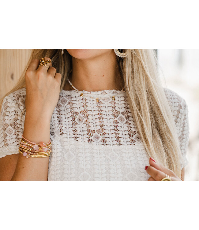 By Shir Chain luxury sunglow pink