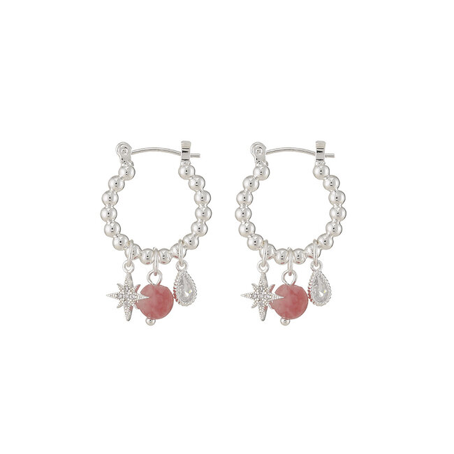 By Shir Oorbellen Luxe Mix Roze