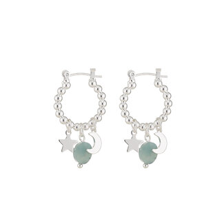 By Shir Oorbellen Luxe Mix Turquoise