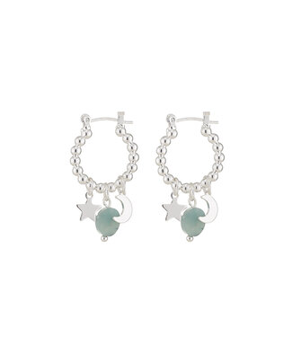 By Shir Oorbellen Luxe Mix Turquoise