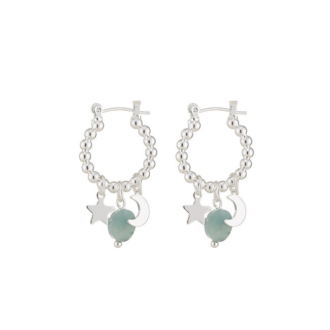 By Shir Oorbellen Luxe Mix Turquoise