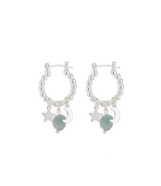 By Shir Oorbellen Luxe Mix Turquoise