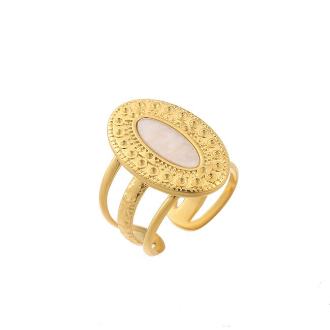 By Shir Ring luxe Tanit goud