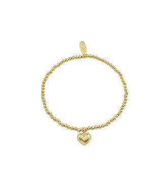 By Shir Armband Perlen Herzchen Kügelchen