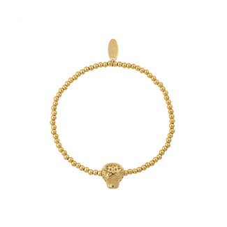 By Shir Armband mit Panterperlen