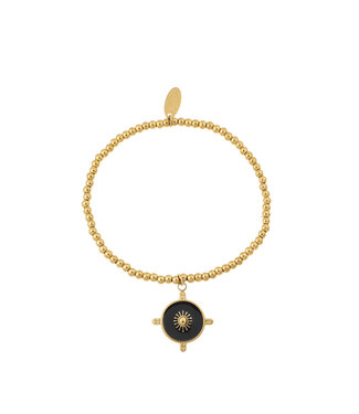 By Shir Armband Perlen Hera schwarz