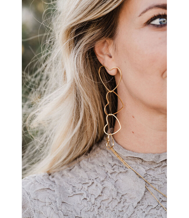 By Shir Oorbellen luxe powerful love