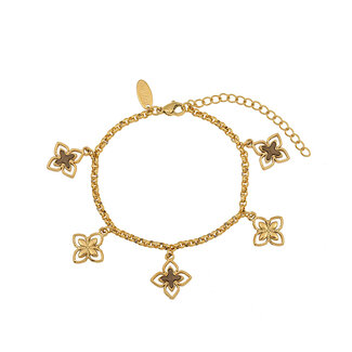 By Shir Armband Edelstahl Spark Champagner