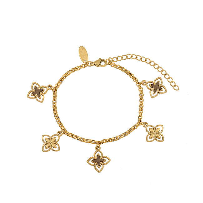 By Shir Armband edelstaal spark champagne