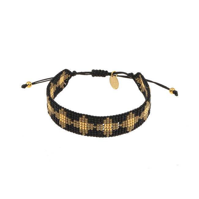 By Shir Luxury woven black bracelet
