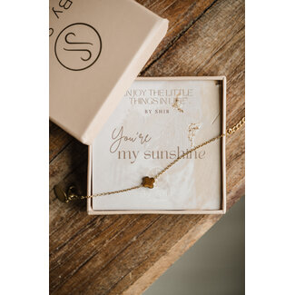 By Shir Armband edelstaal op kaartje You're my sunshine