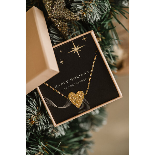 By Shir Armband edelstaal op kaartje Happy holiday