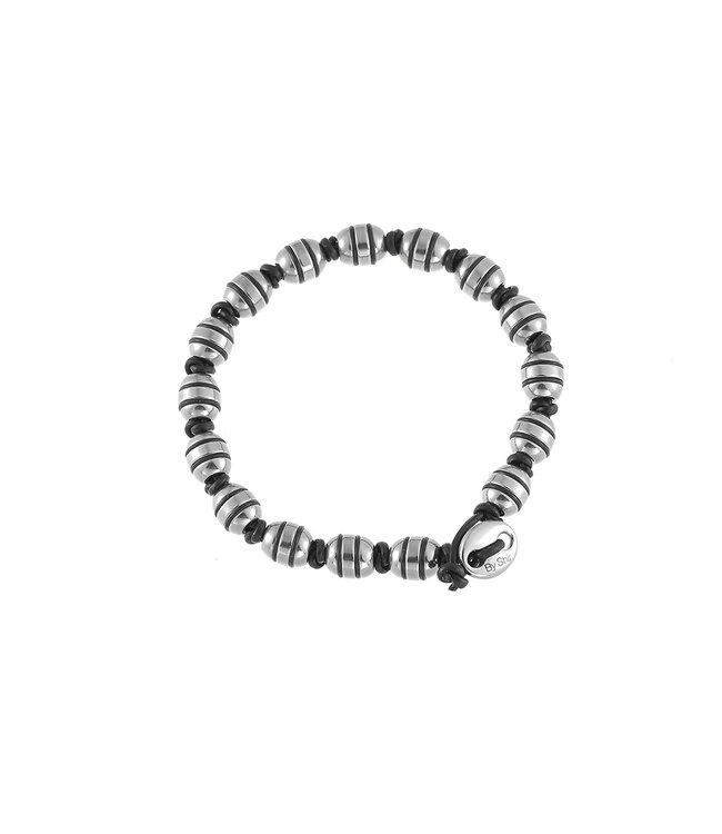 By Shir For him armband luxe elastiek kraal