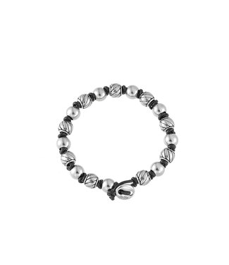 By Shir For him armband luxe stripe elastiek kraal