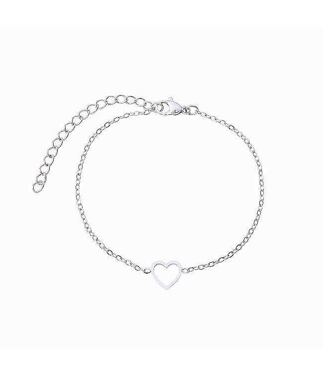 By Shir Bracelet stainless steel heart