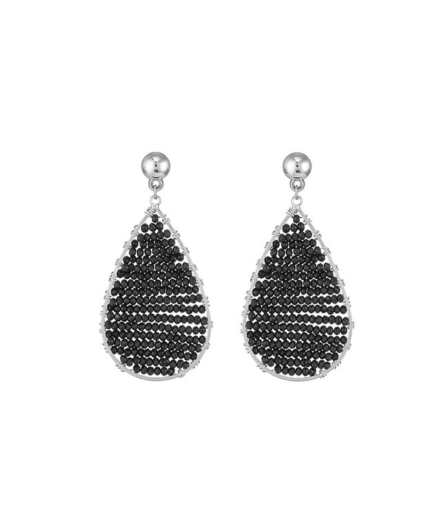 By Shir Luxury earrings Faye black