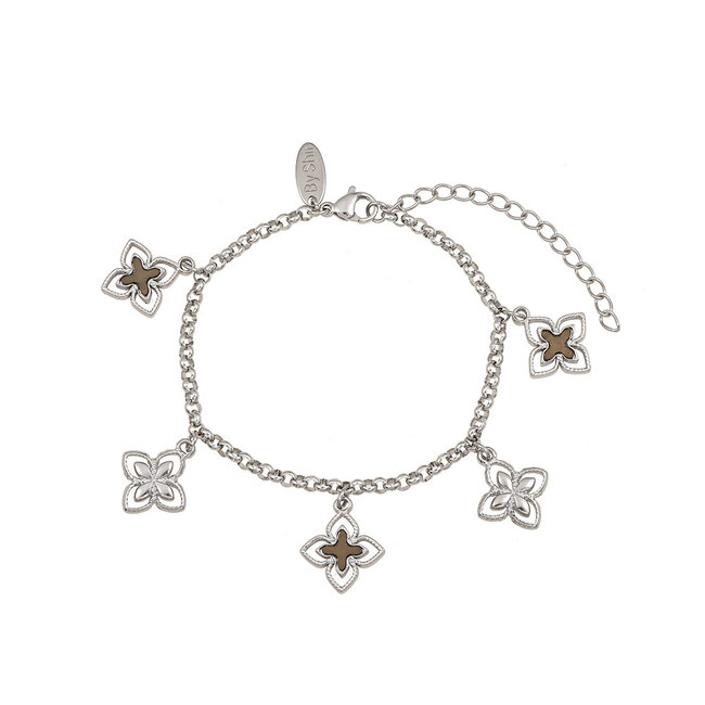 By Shir Armband edelstaal spark champagne