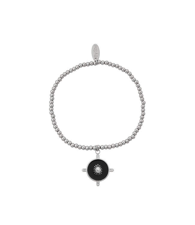 By Shir Armband kraaltjes Hera zwart