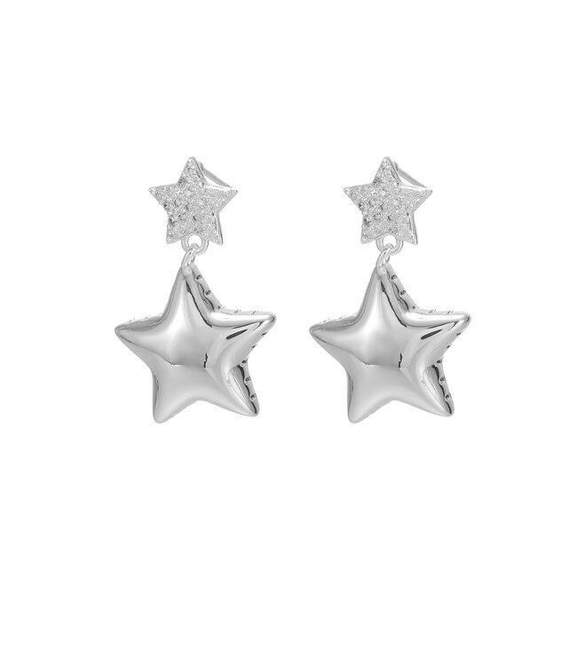 By Shir Oorbellen luxe double star