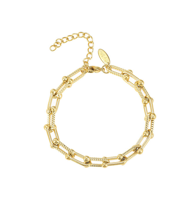 By Shir Armband luxe schakel Leah