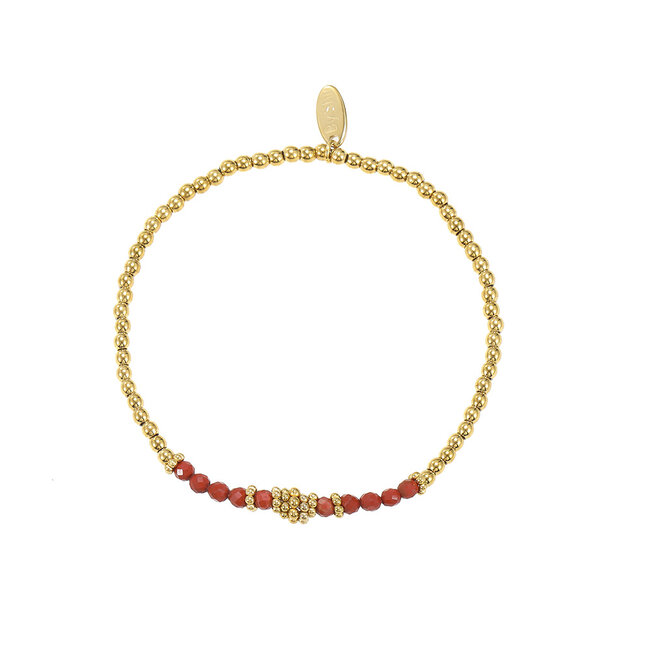 By Shir Bracelet beads bohemian red