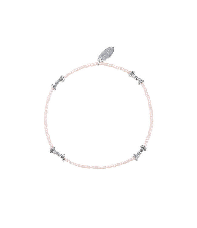 By Shir Armband Perlen hellrosa