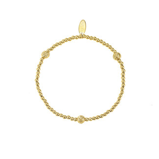 By Shir Armband kraaltjes 3 bolletjes