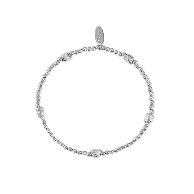By Shir Armband kraaltjes 5 vierkantjes