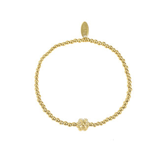 By Shir Armband kraaltjes bloemetje