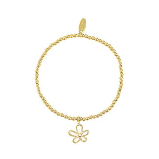 By Shir Armband kraaltjes open bloem