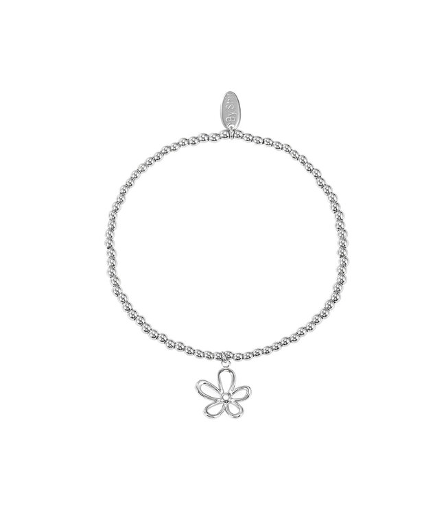 By Shir Armband kraaltjes open bloem