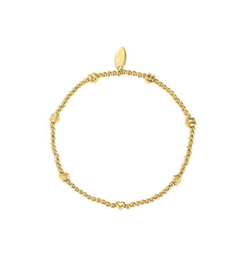 By Shir Armband kraaltjes kleine hartjes