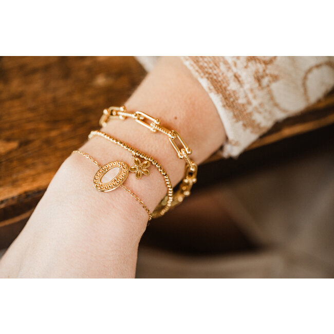 By Shir Armband kraaltjes Flora