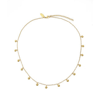 By Shir Ketting kort hartjes detail