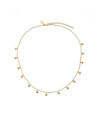 By Shir Ketting kort hartjes detail