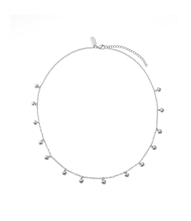 By Shir Ketting kort hartjes detail