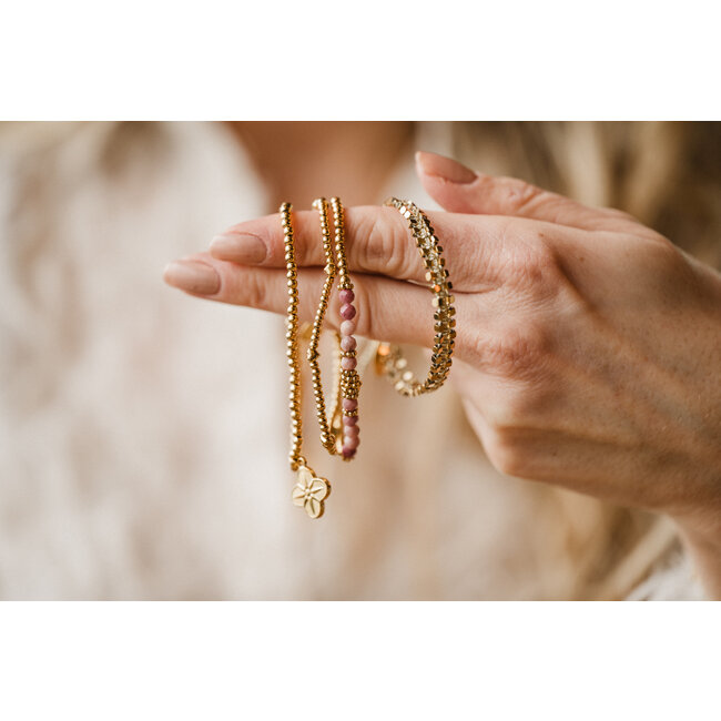 By Shir Armband kraaltjes kleine hartjes