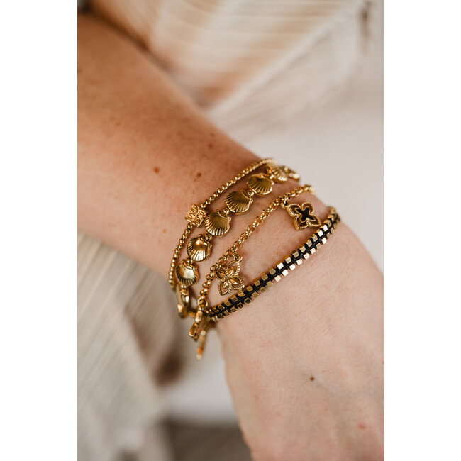 By Shir Armband kraaltjes 3 vierkantjes