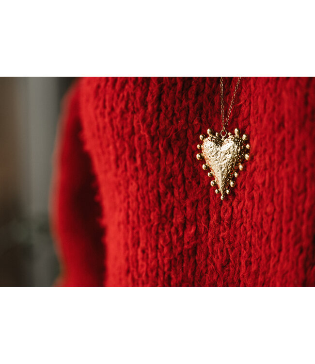 By Shir Ketting groot hart balletjes